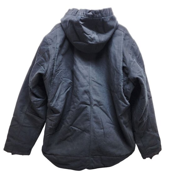 Carhartt Mens Duck Sherpa-Lined Utility Jacket XL Tall Black Hooded Durable Warm - Picture 2 of 6